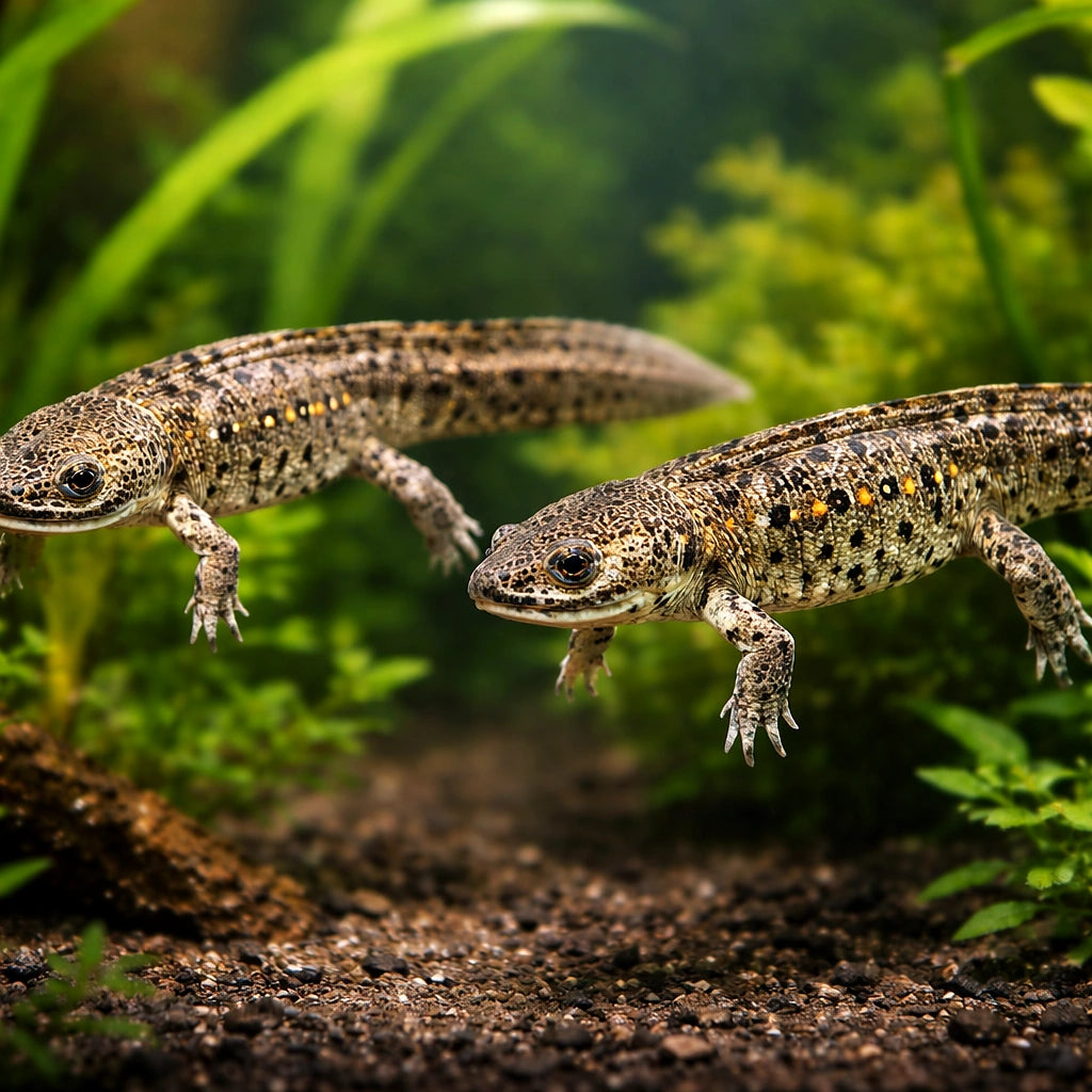 Pleurodela spec. — tropical fish for sale UK — AI pair planted view
