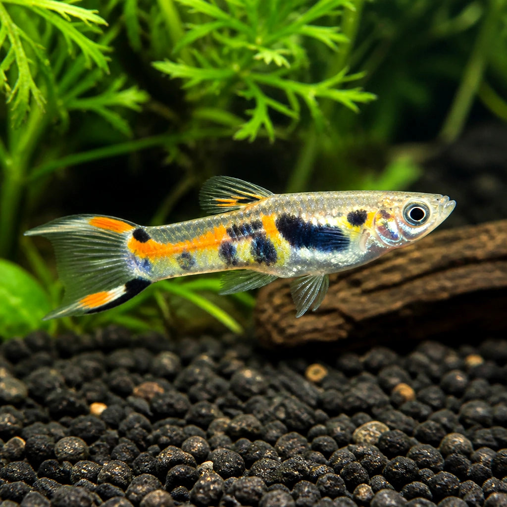 Poecilia endler el tigre — tropical fish for sale UK — AI natural aquarium view