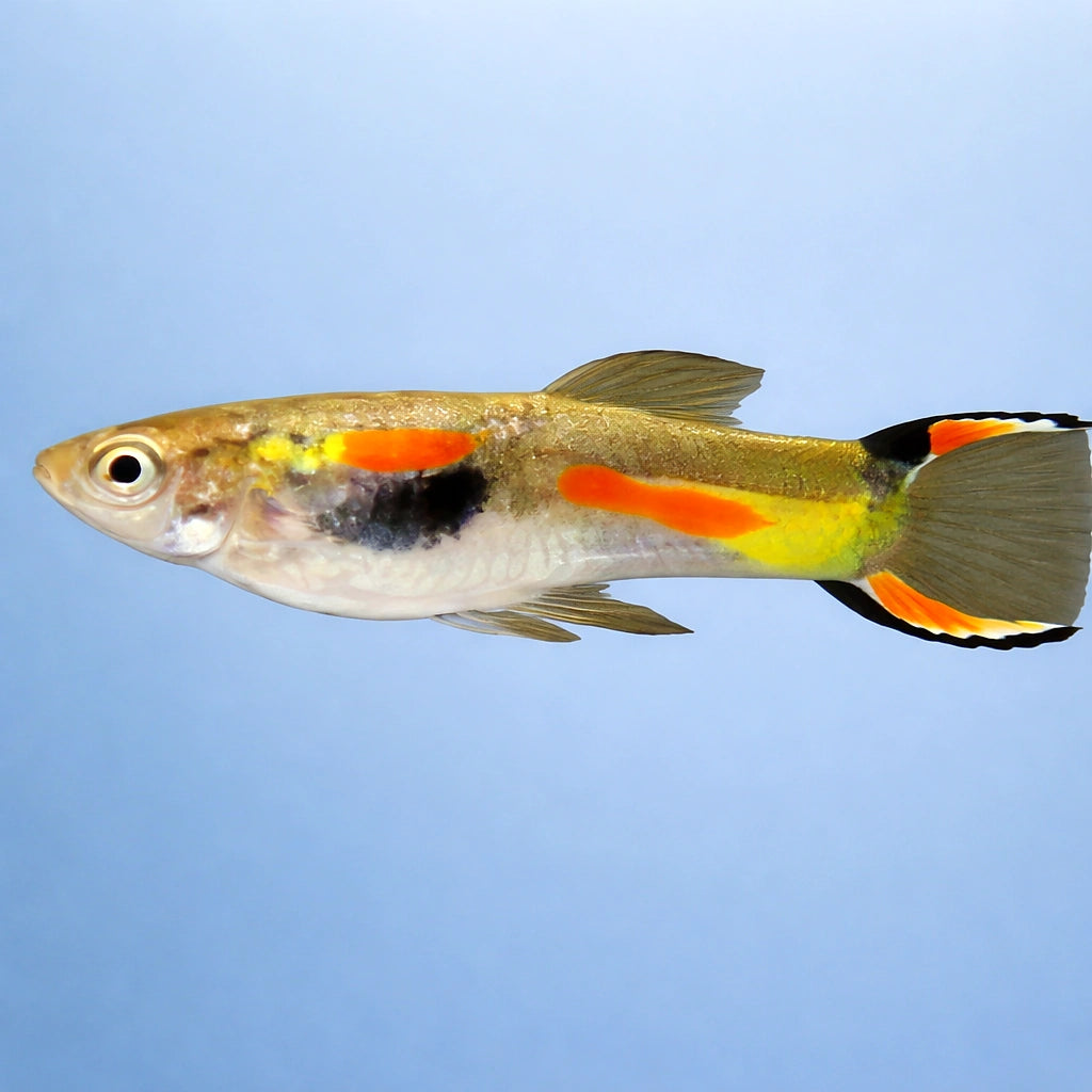 Poecilia endler supercolor male 1,5 - — tropical fish for sale UK — AI side clean view