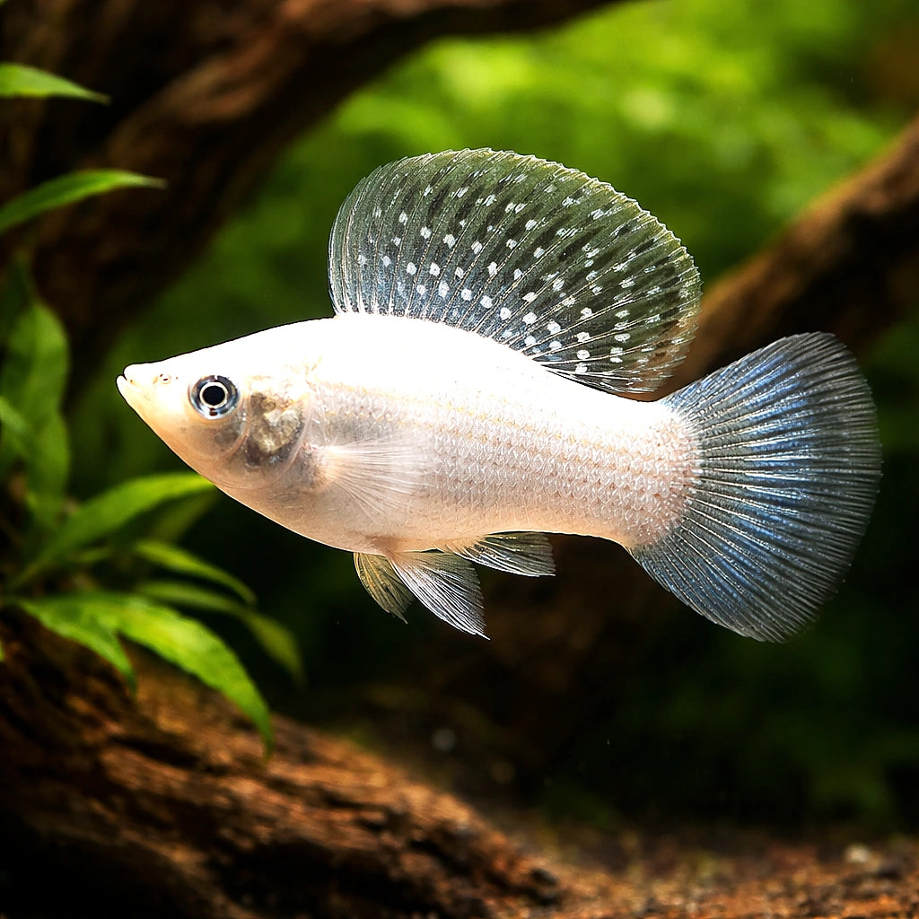 Poecilia Latipinna — Molly for sale UK — AI hero driftwood view