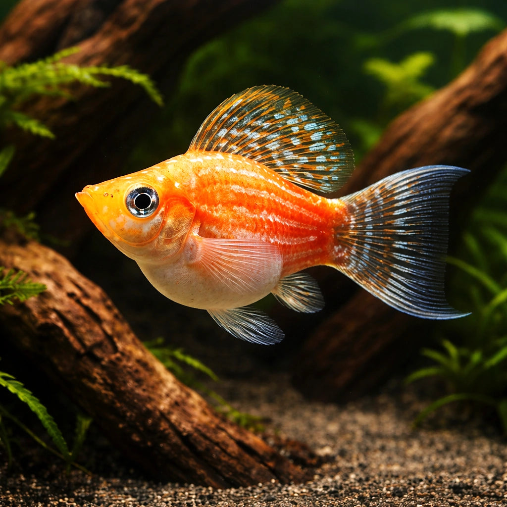 Poecilia Latipinna — Molly for sale UK — AI hero driftwood view