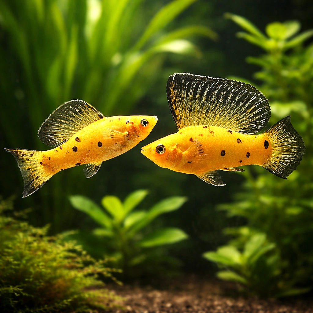 Poecilia Latipinna — Molly for sale UK — AI pair planted view
