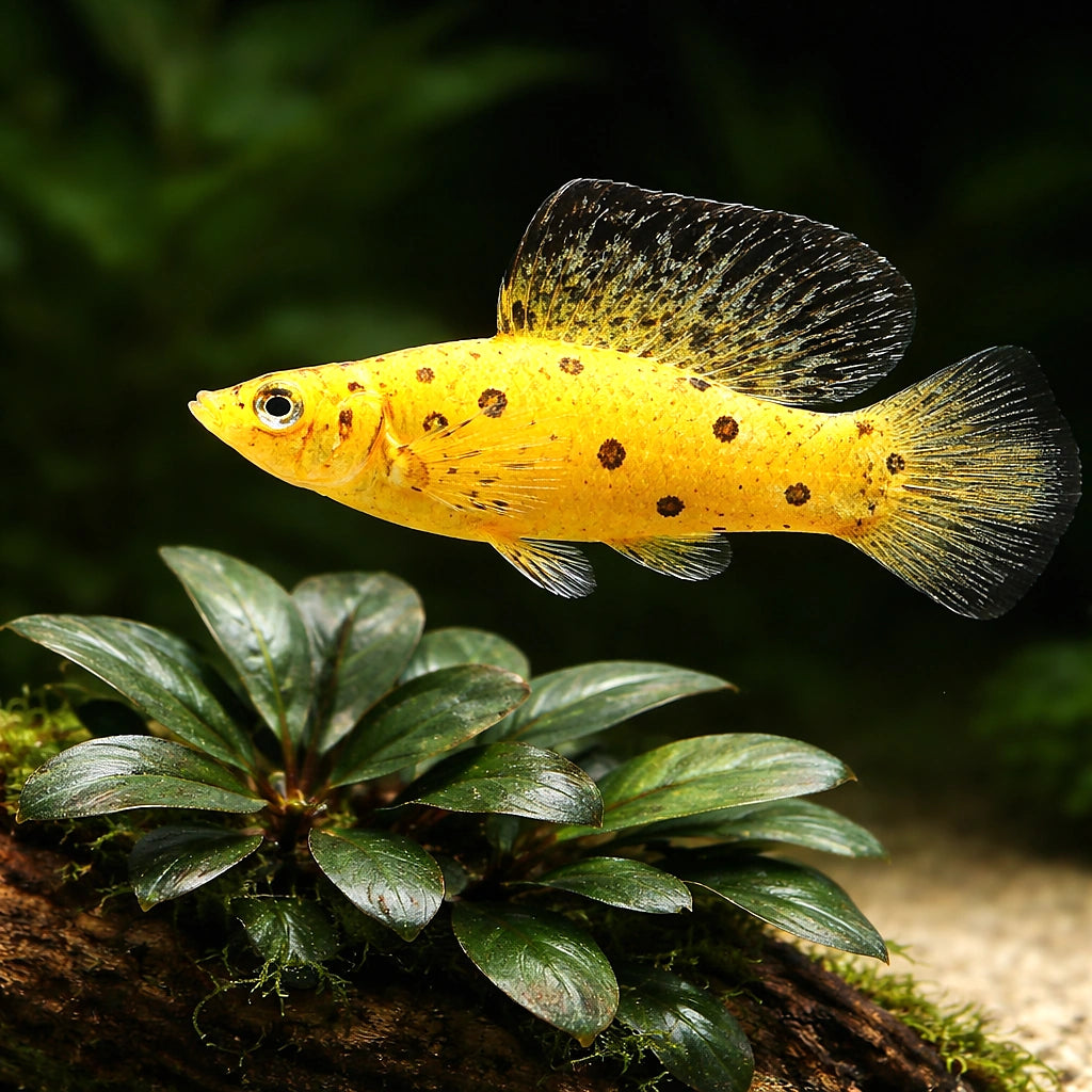 Poecilia Latipinna — Molly for sale UK — AI scale plant view