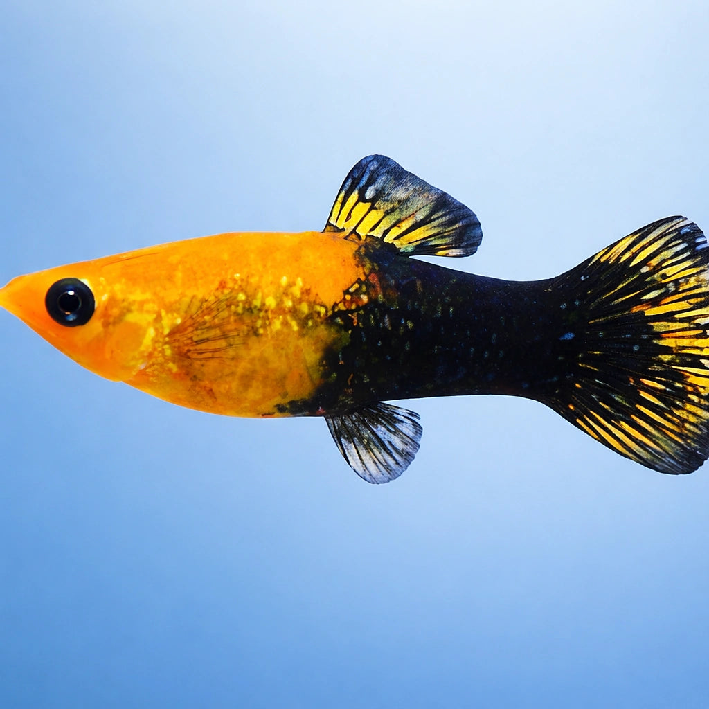 Poecilia Sphenops Gold Black Molly Fish for UK Aquariums — tropical fish for sale UK — AI side clean view