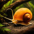 Pomacea red snail sp. — tropical fish for sale UK — AI hero driftwood view