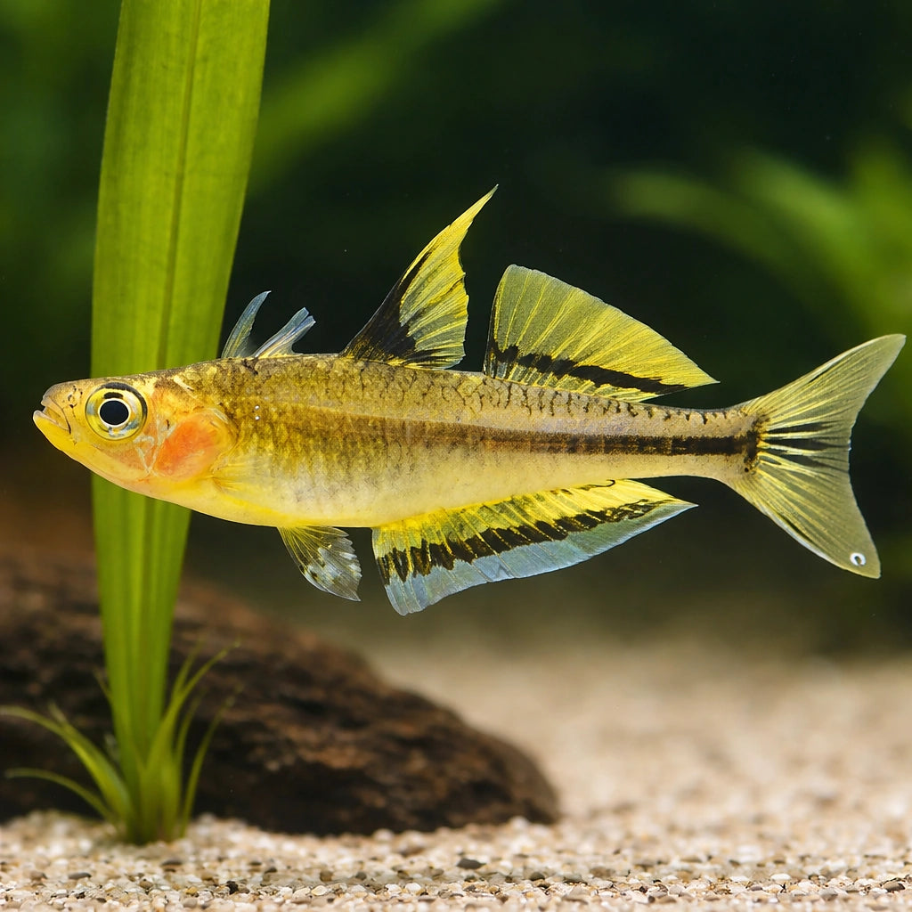 Pondondetta Rainbowfish — tropical fish for sale UK — AI scale plant view