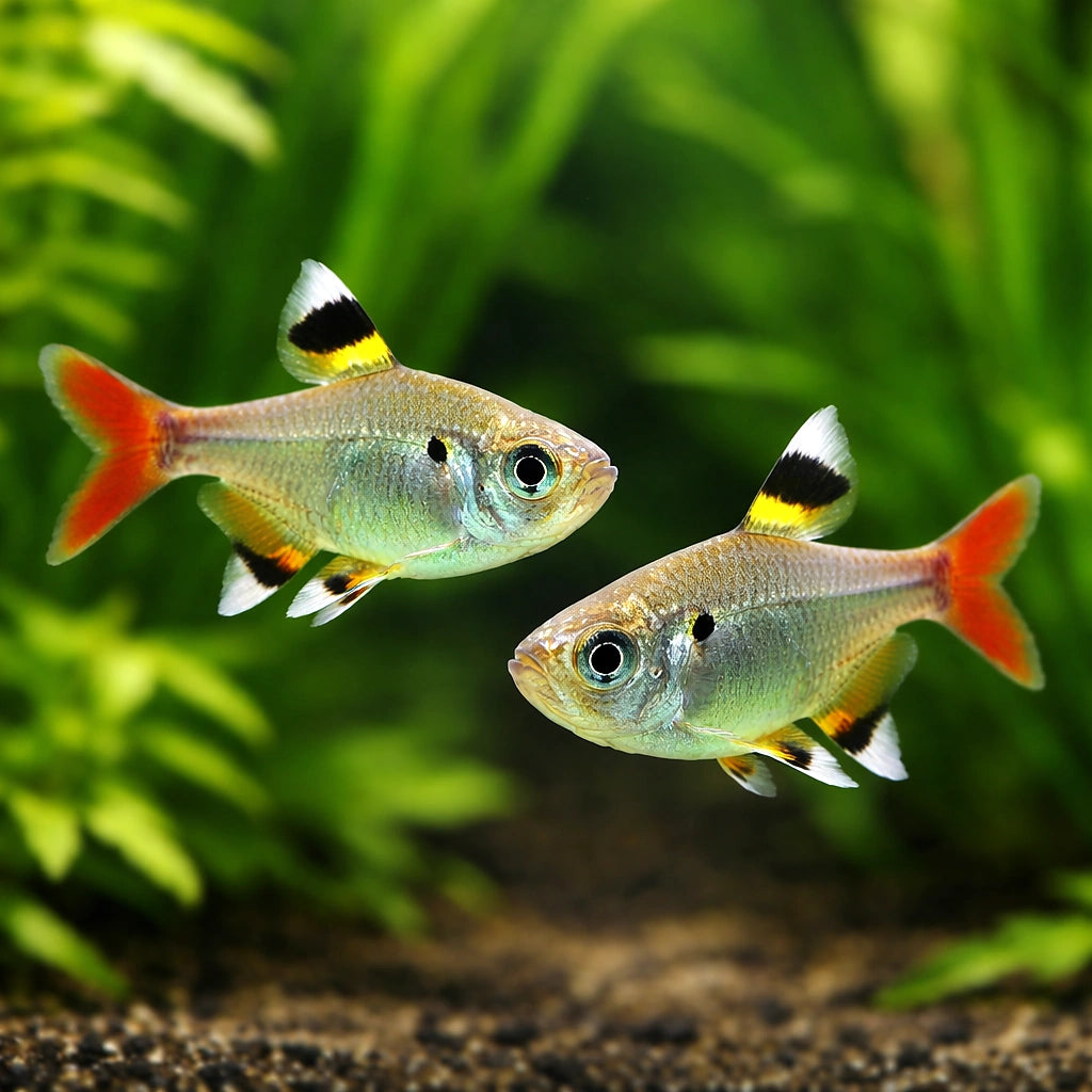 Pristella Maxillaris — South American Tetra for sale UK — AI pair planted view