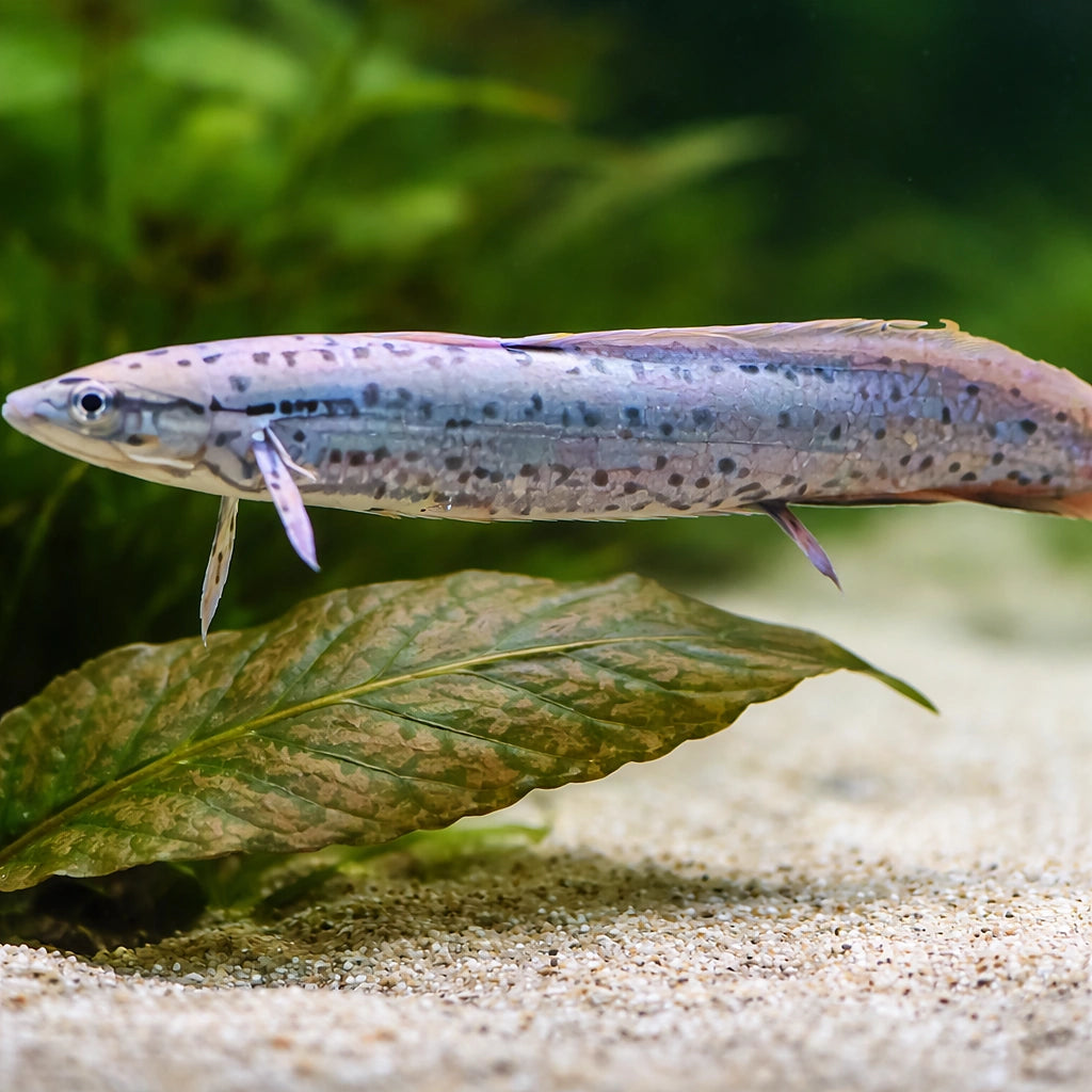 Protopterus aethiopicus 25 - — tropical fish for sale UK — AI scale plant view