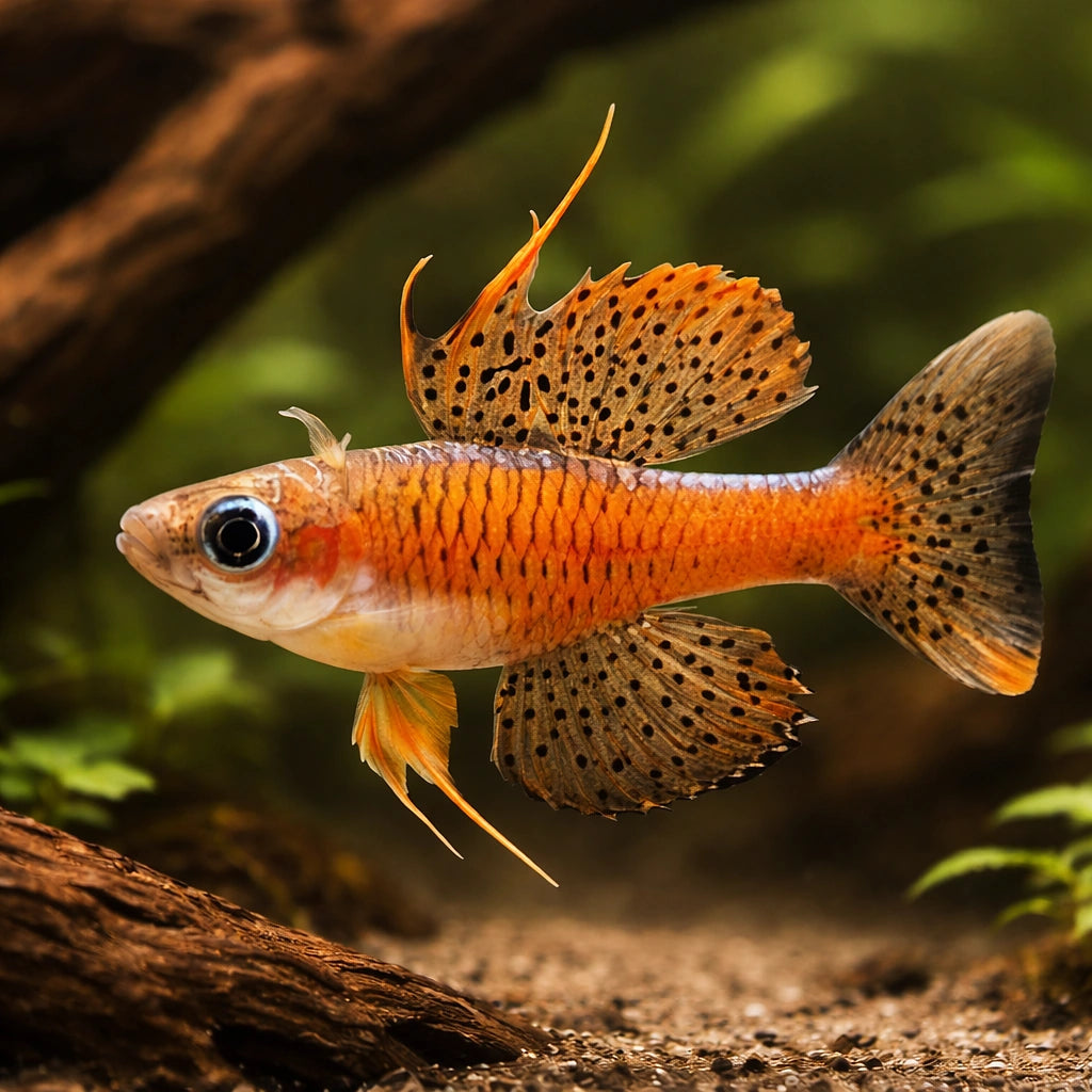 Pseudomugil sp. red neon 1 - — tropical fish for sale UK — AI hero driftwood view