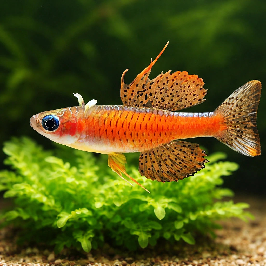 Pseudomugil sp. red neon 1 - — tropical fish for sale UK — AI scale plant view