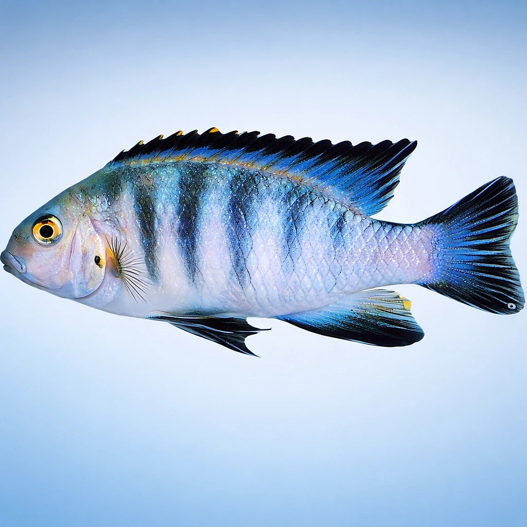 Pseudotropheops tropheops red fin XL — tropical fish for sale UK — AI side clean view