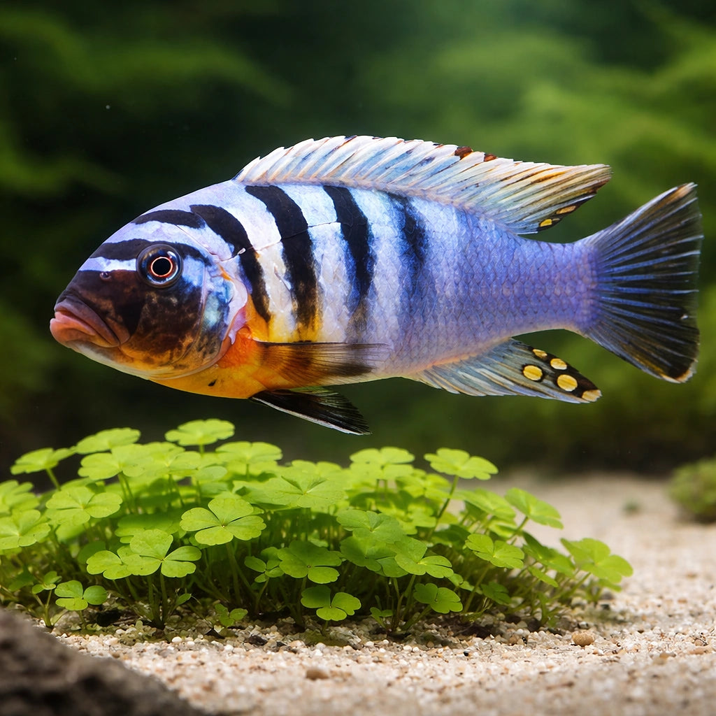 Pseudotropheus feinzilbergi red dorsal 4 - — tropical fish for sale UK — AI scale plant view