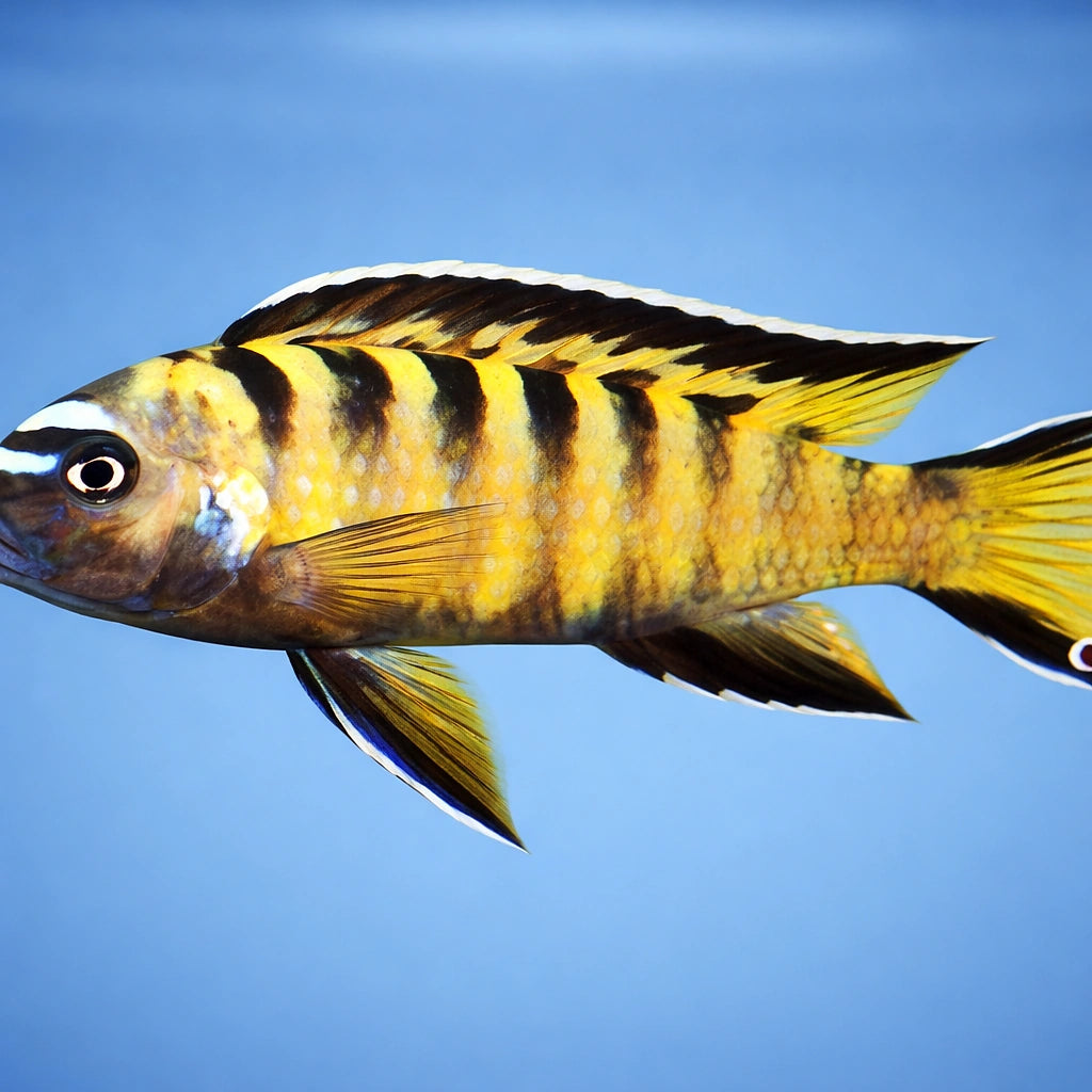 Pseudotropheus fuscus 4 - — tropical fish for sale UK — AI side clean view