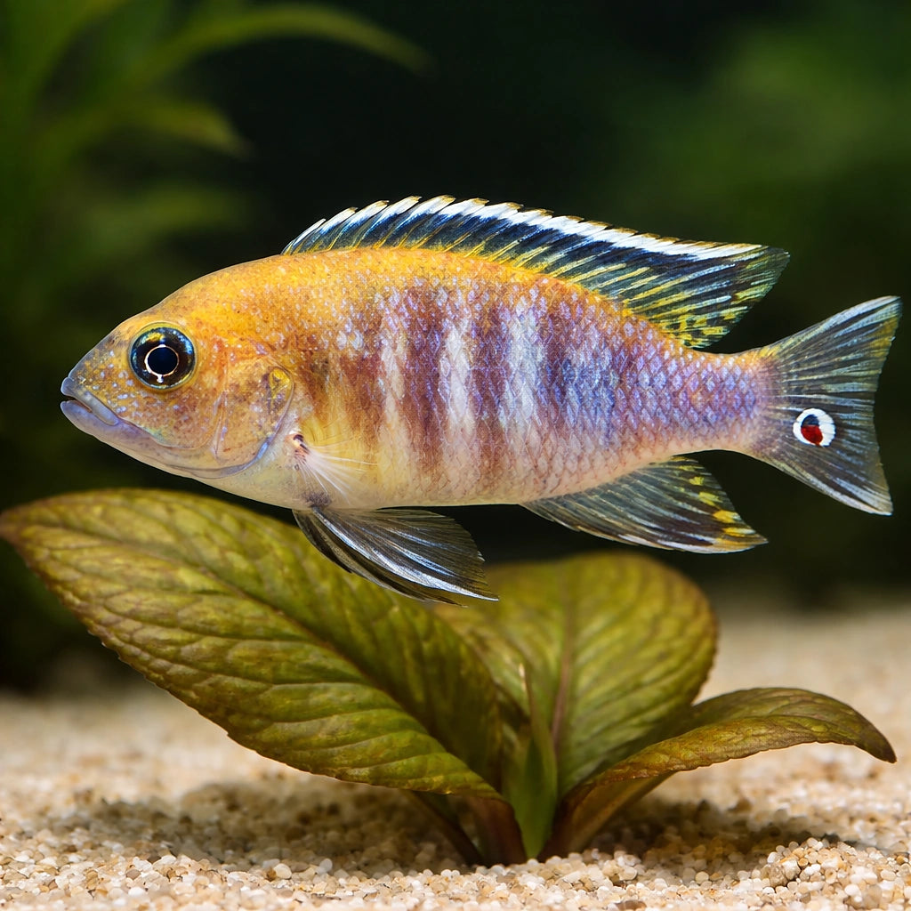 Pseudotropheus gracilior 4 - — tropical fish for sale UK — AI scale plant view