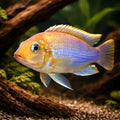 Pseudotropheus Greberi — tropical fish for sale UK — AI hero driftwood view