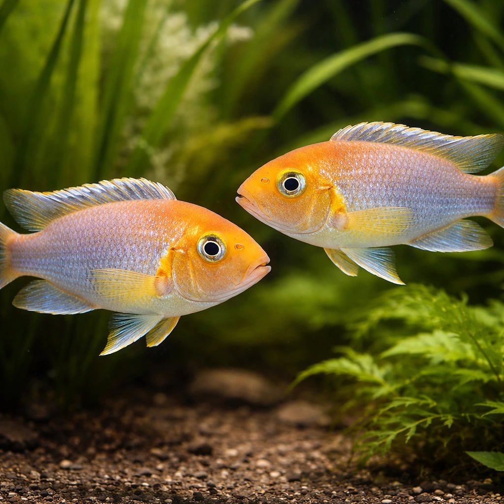 Pseudotropheus Greberi — tropical fish for sale UK — AI pair planted view
