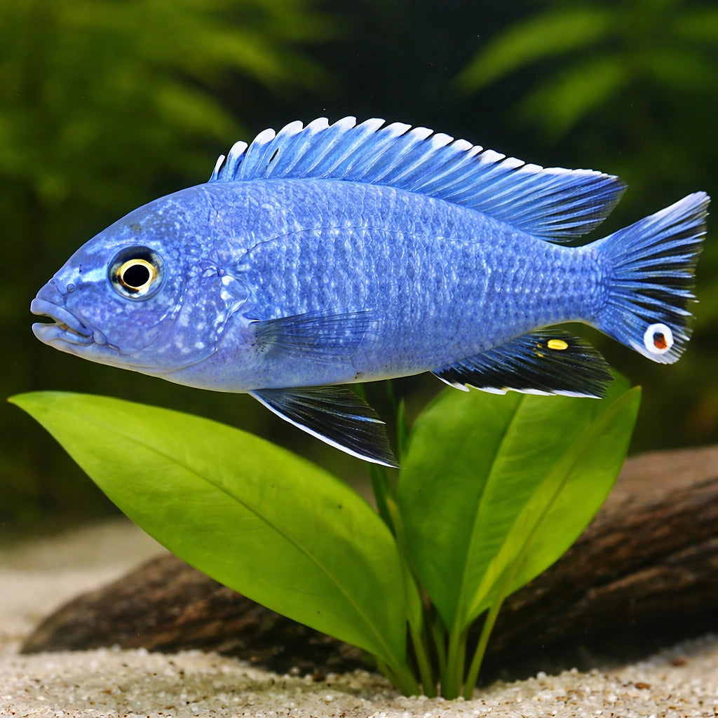 Pseudotropheus 'Newsi' — tropical fish for sale UK — AI scale plant view