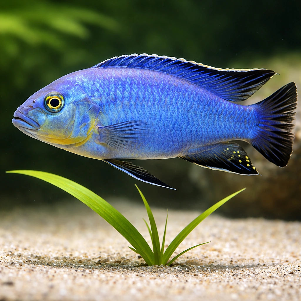 Pseudotropheus wiliamsi 4 - — tropical fish for sale UK — AI scale plant view