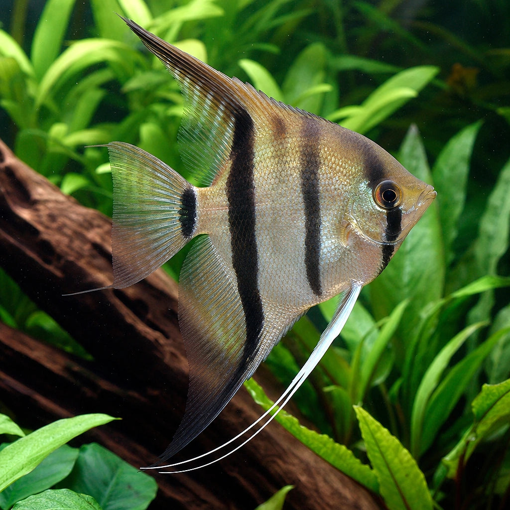 Pterophyllum scalare manacapuru - Freshwater Angelfish for Sale UK — AI natural aquarium view