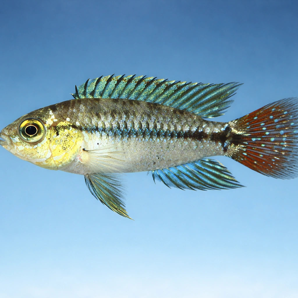 Pucallpa Dwarf Cichlid — tropical fish for sale UK — AI side clean view