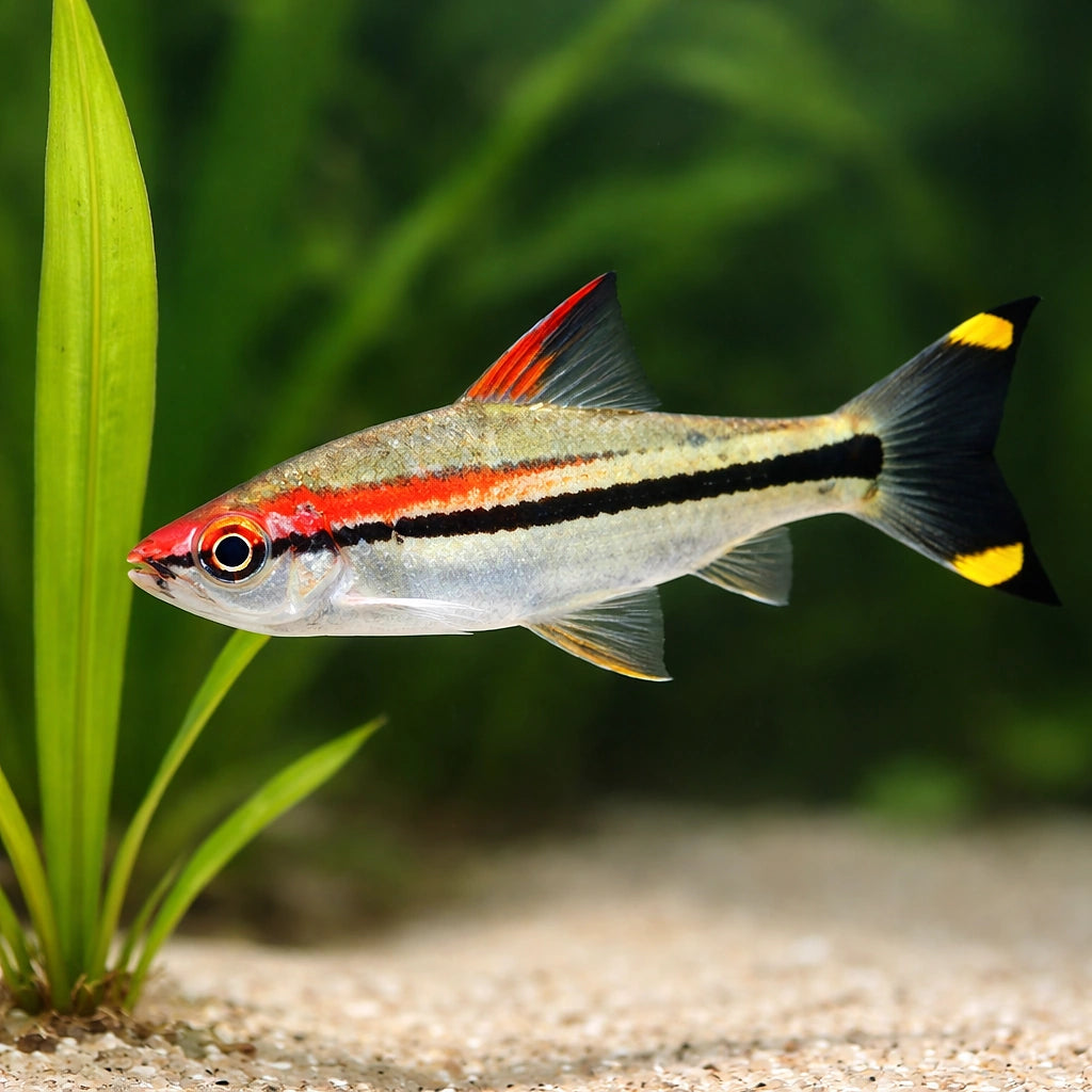 Puntius denisoni wildcatch 4 - — tropical fish for sale UK — AI scale plant view