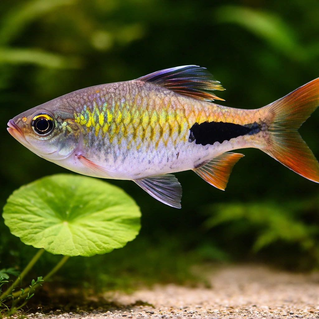 Puntius rohani 1,5 - — tropical fish for sale UK — AI scale plant view