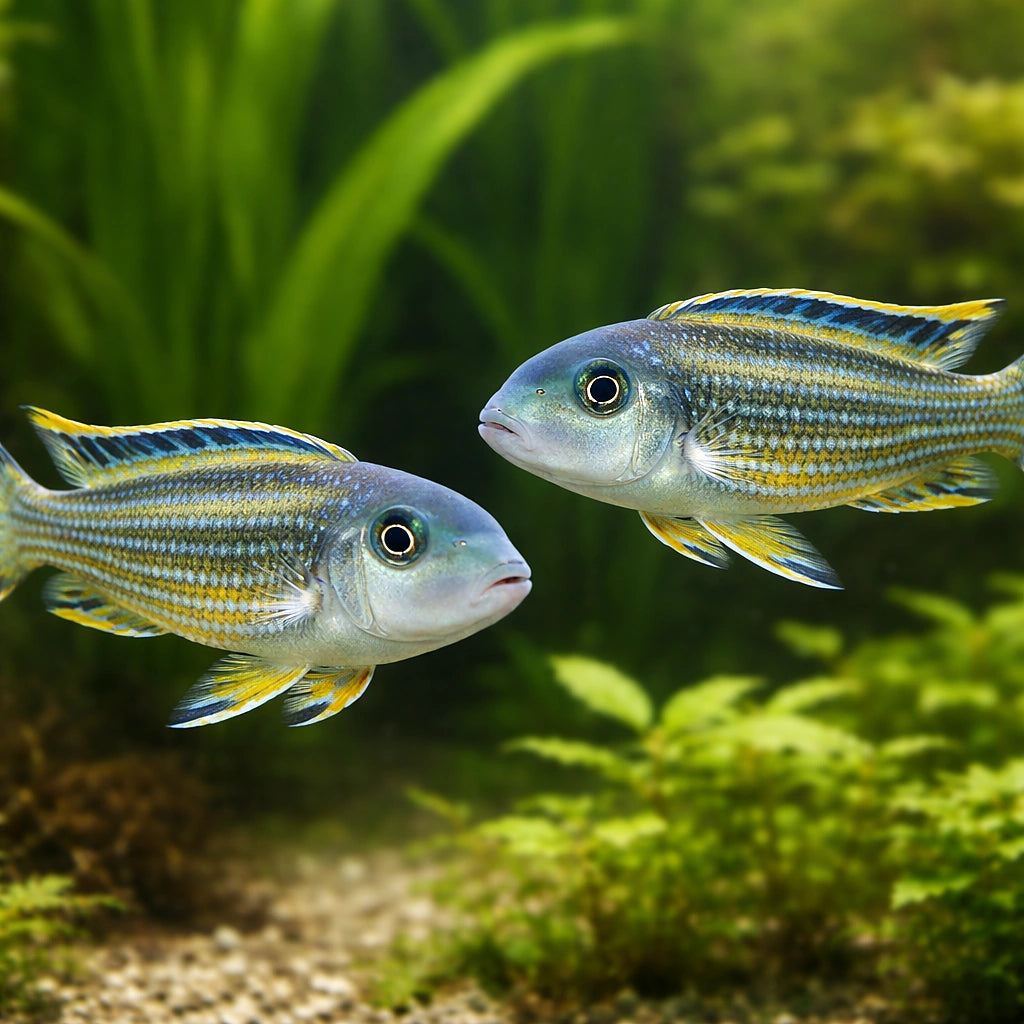 Purple mbuna — tropical fish for sale UK — AI pair planted view
