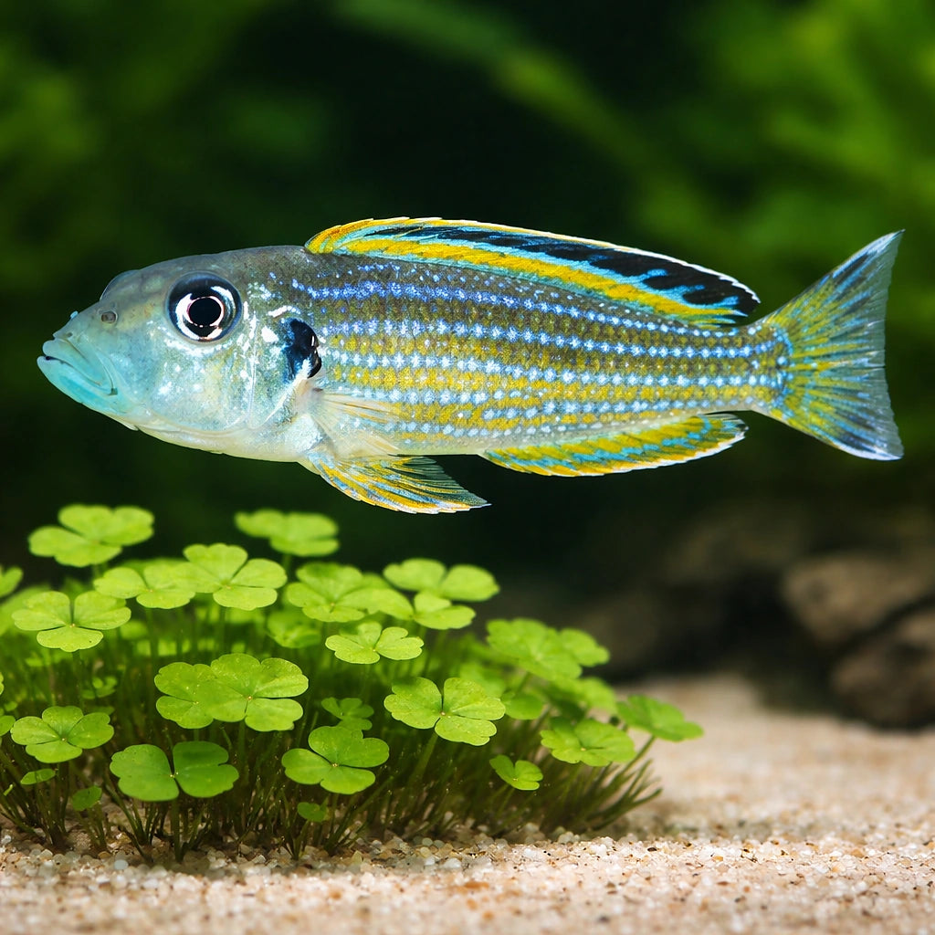 Purple mbuna — tropical fish for sale UK — AI scale plant view