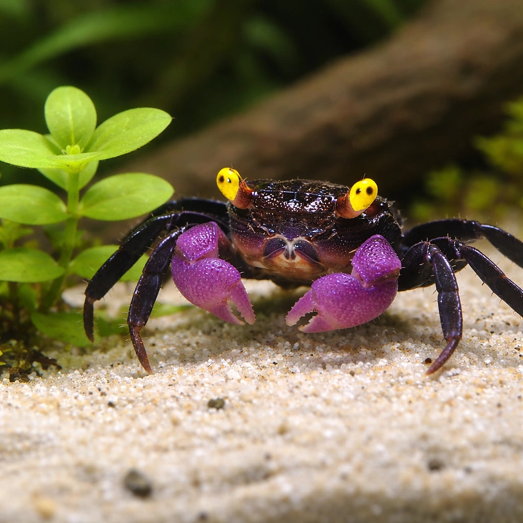 Purple Vampire Crab — Freshwater Crabs and Lobsters for sale UK — AI scale plant view