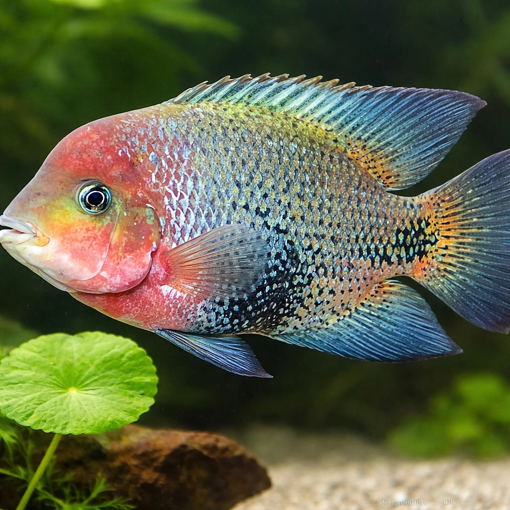 Quetzal Cichlid, Redheaded — tropical fish for sale UK — AI scale plant view