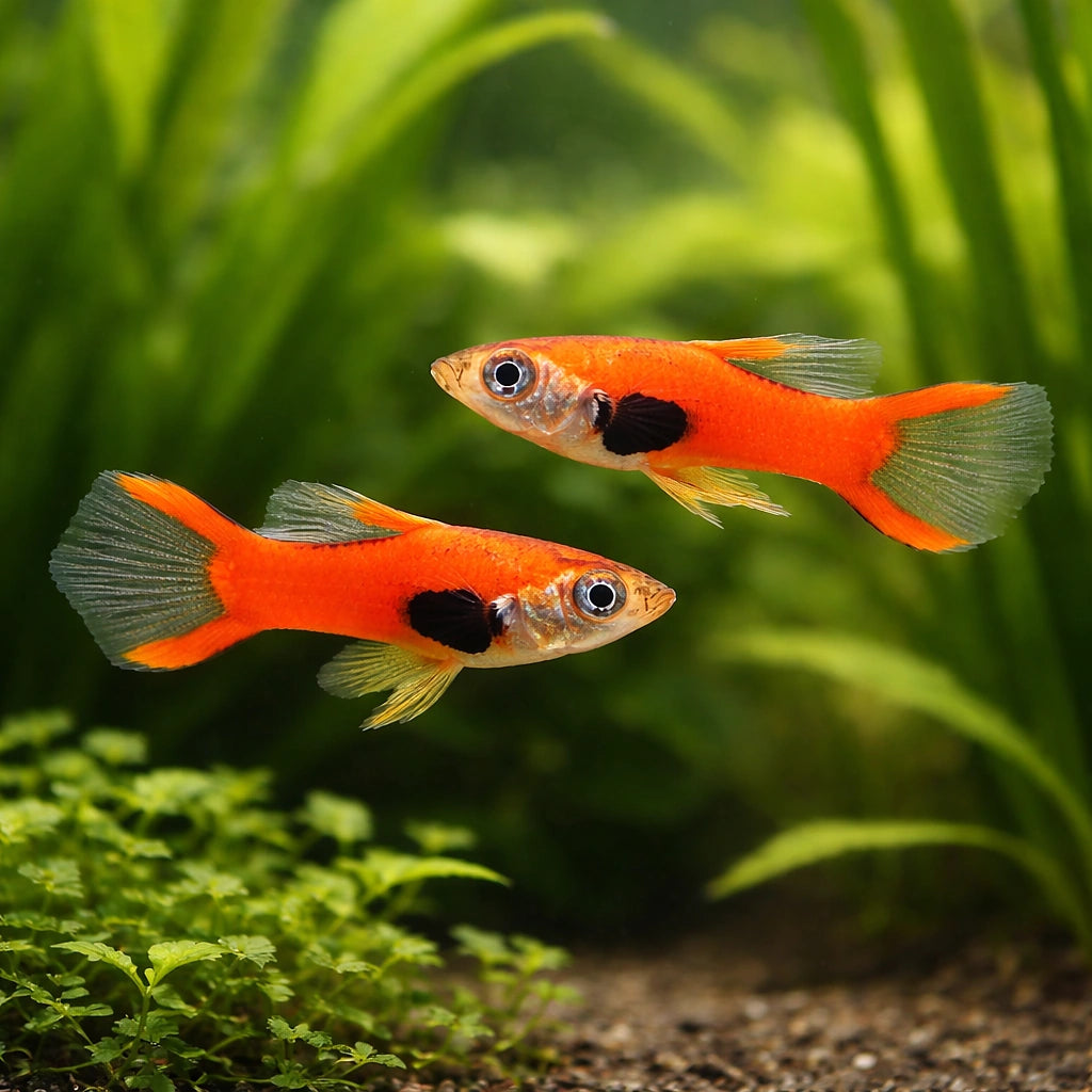 Red Dwarf — Endler Guppies for sale UK — AI pair planted view