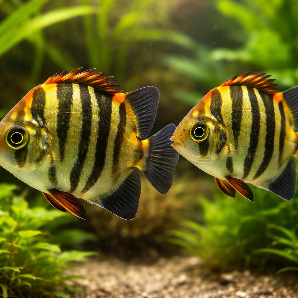 Red Scat — tropical fish for sale UK — AI pair planted view