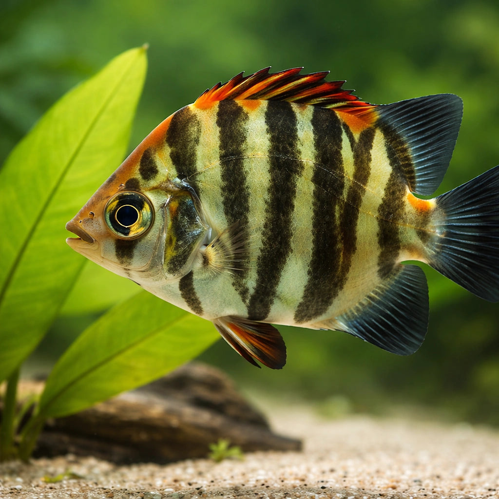 Red Scat — tropical fish for sale UK — AI scale plant view