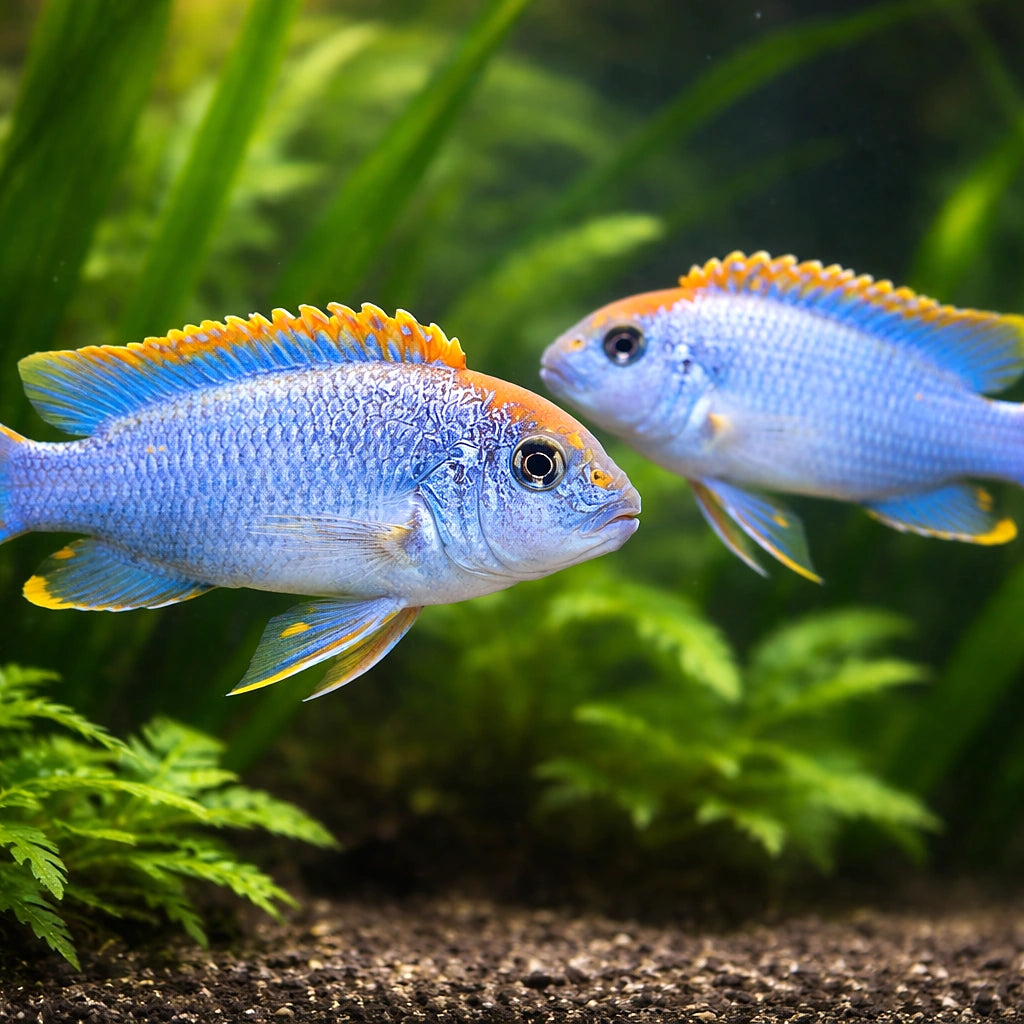 Red Top Colbalt — tropical fish for sale UK — AI pair planted view