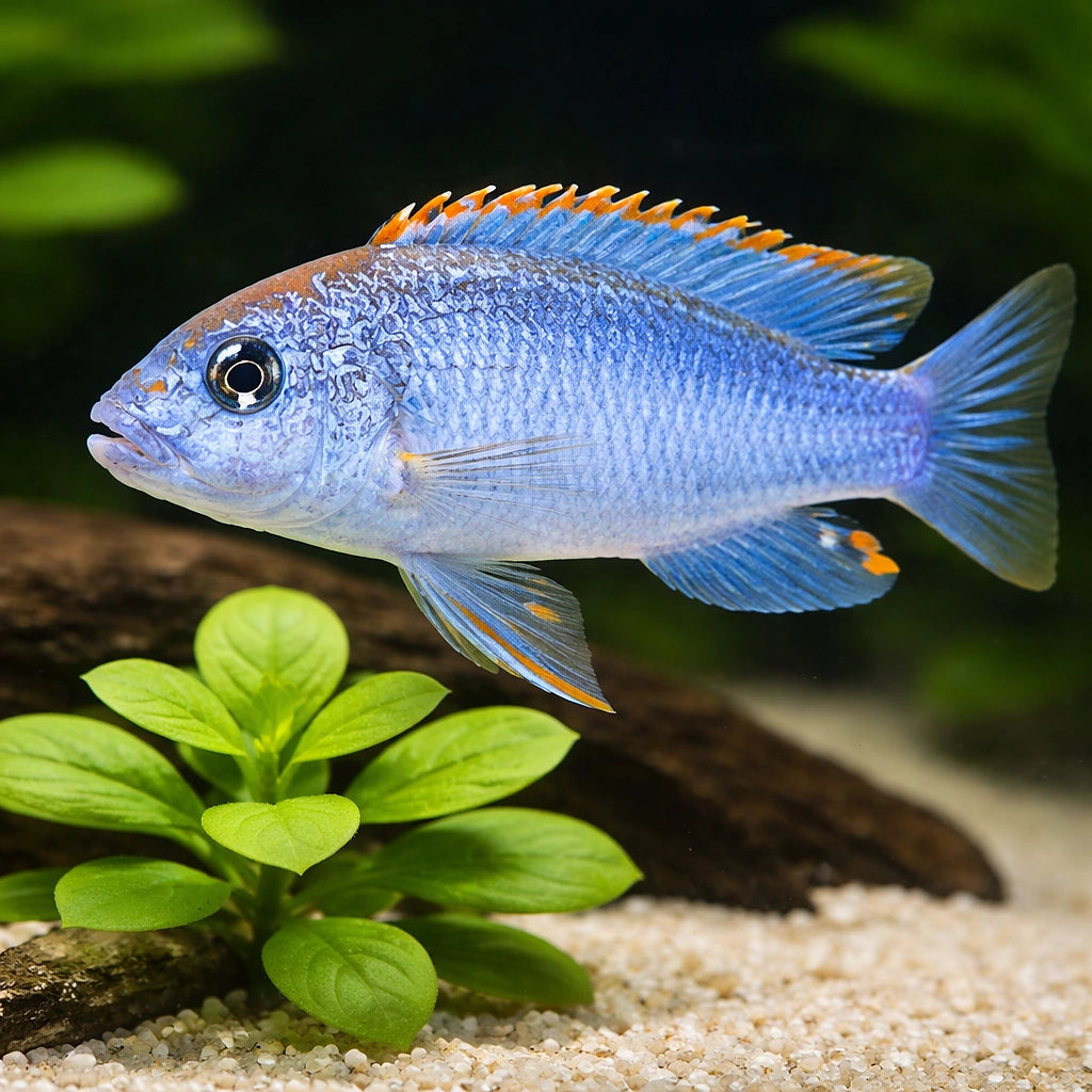 Red Top Colbalt — tropical fish for sale UK — AI scale plant view