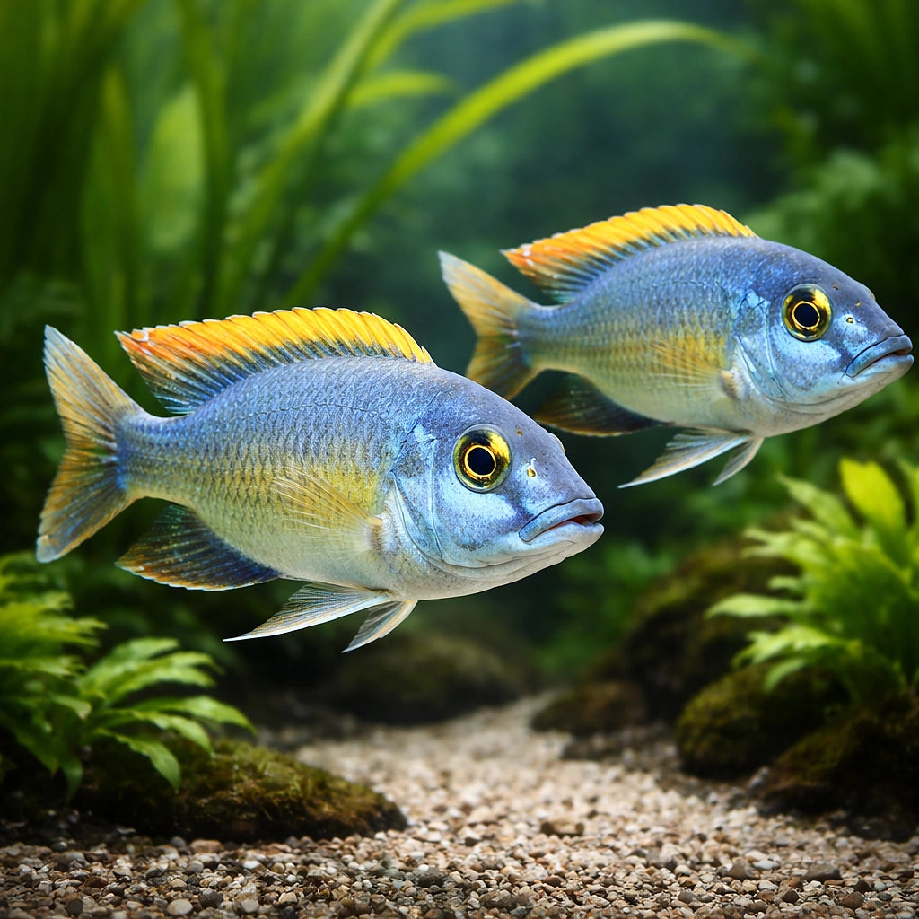 Red-Top Trematocranus, Trem — tropical fish for sale UK — AI pair planted view