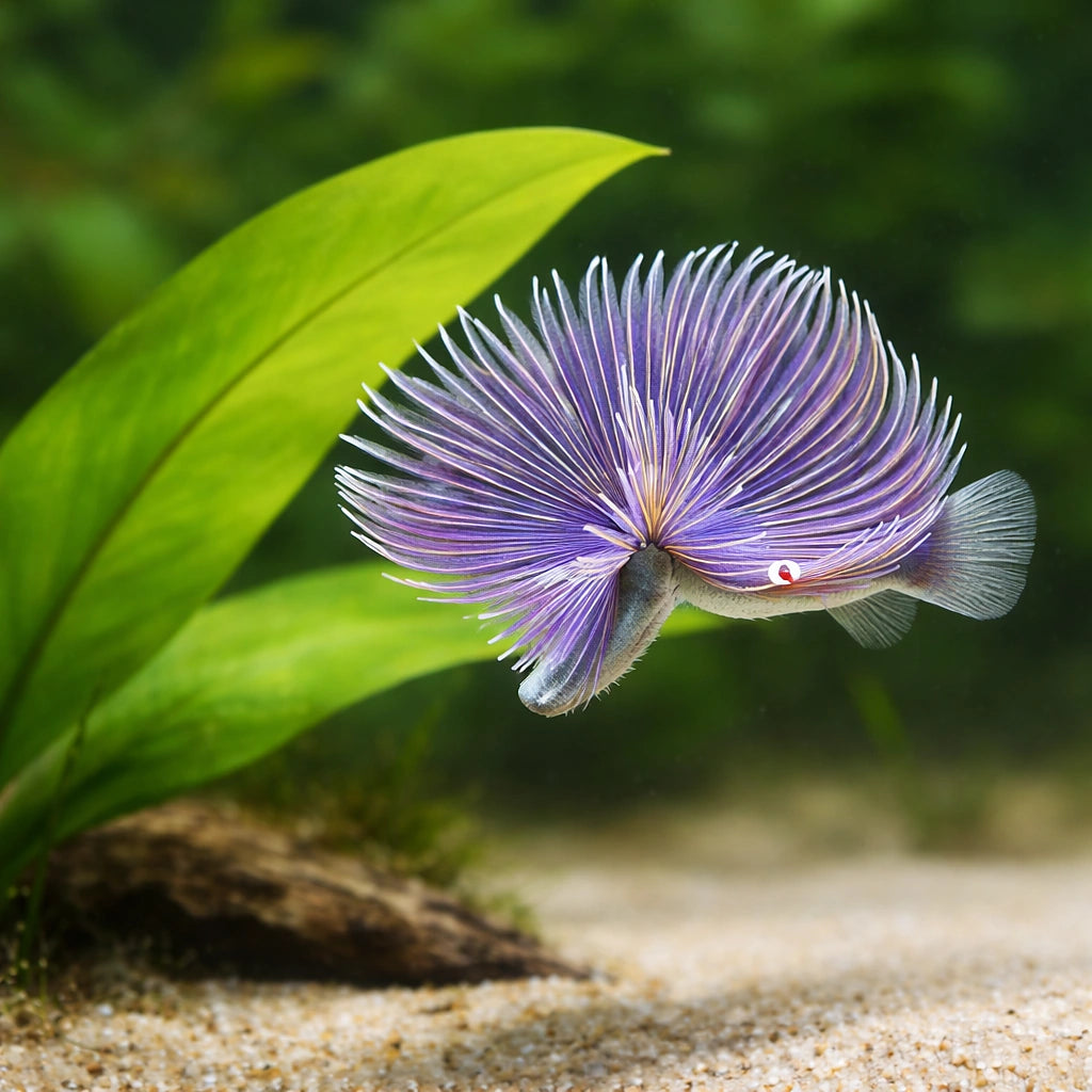 Red Tube Worm M — tropical fish for sale UK — AI scale plant view