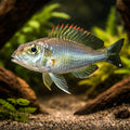 Redspot utinta Callochromis — tropical fish for sale UK — AI hero driftwood view