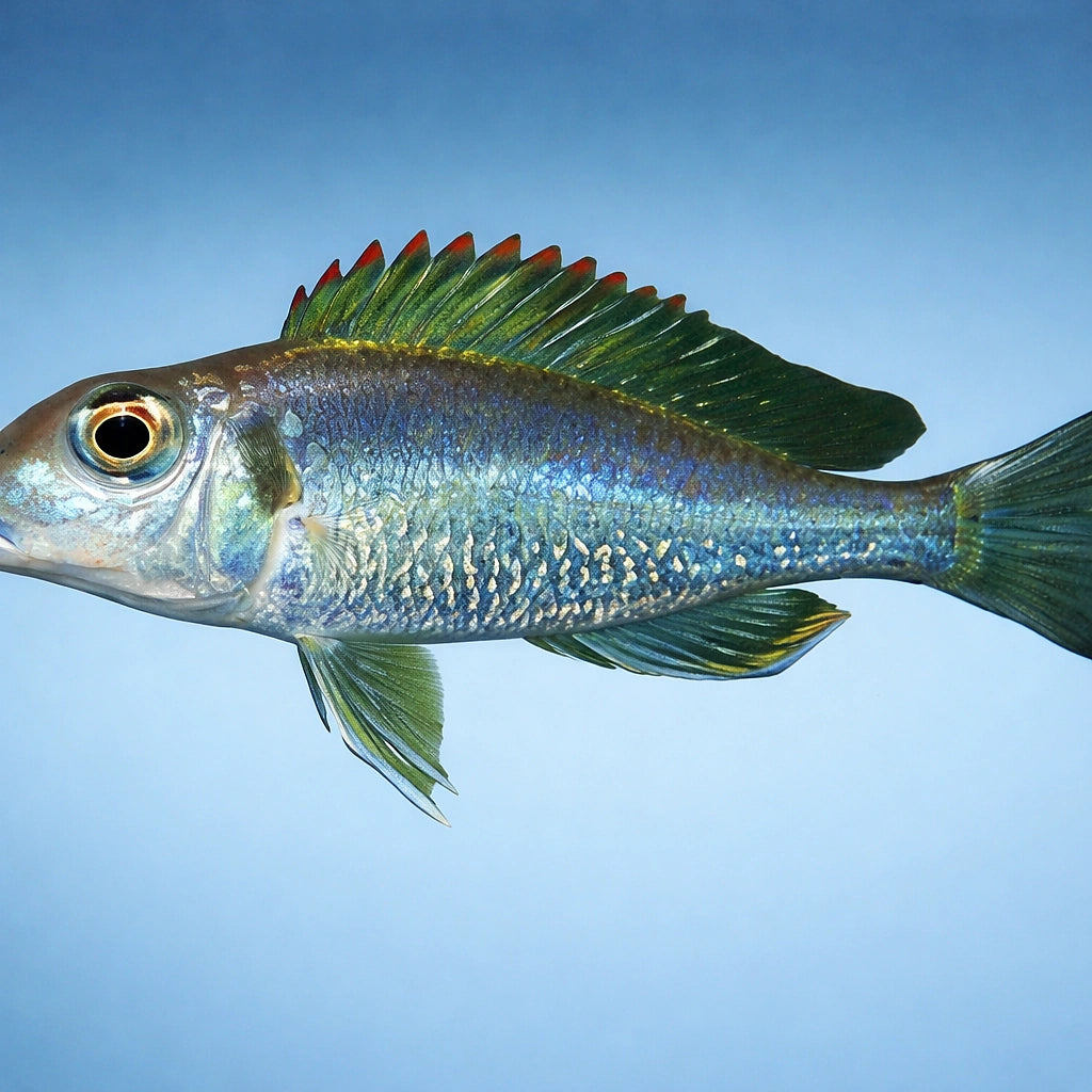 Redspot utinta Callochromis — tropical fish for sale UK — AI side clean view