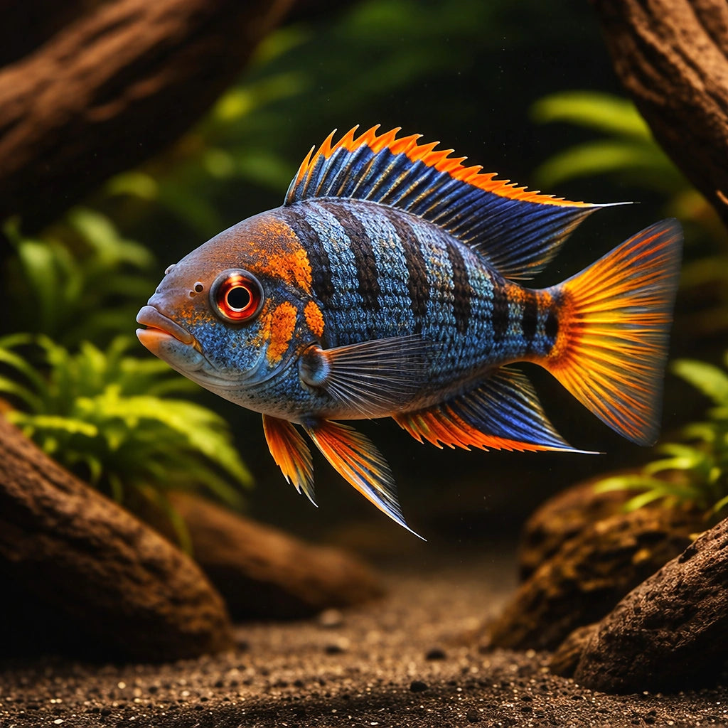 Reef Urchin M — tropical fish for sale UK — AI hero driftwood view