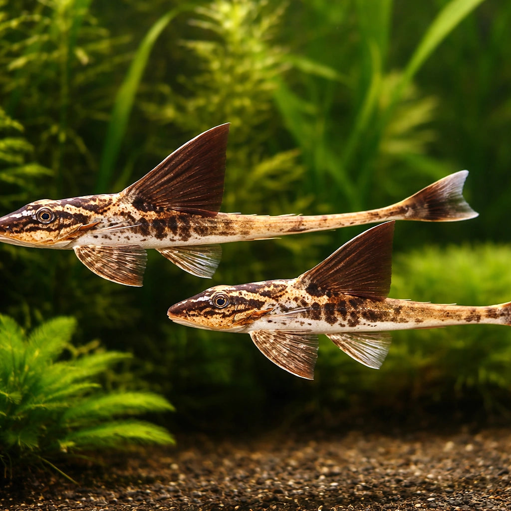 Rineloricaria similimis 6 - — tropical fish for sale UK — AI pair planted view