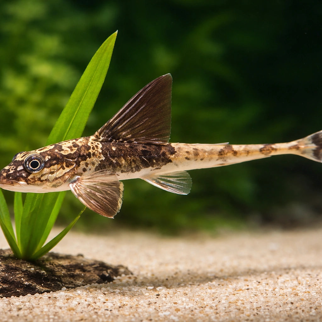 Rineloricaria similimis 6 - — tropical fish for sale UK — AI scale plant view