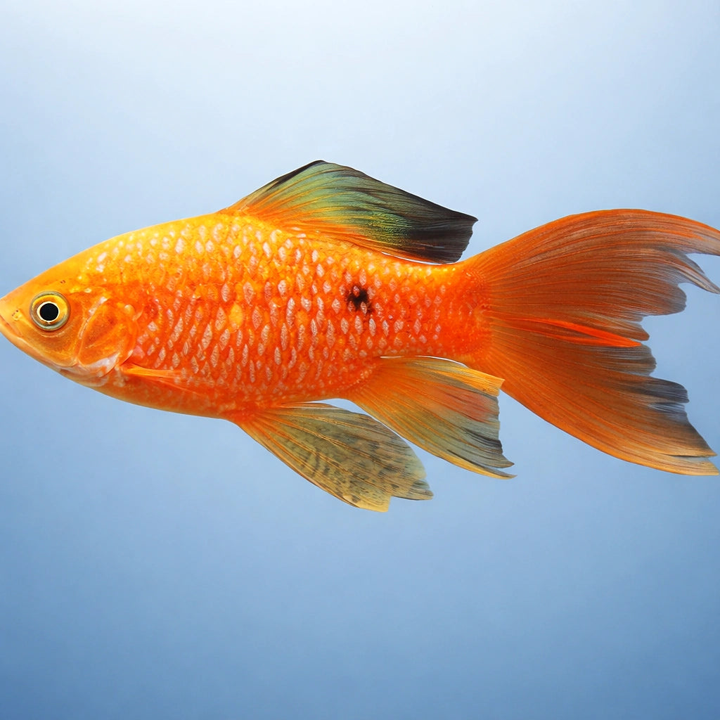 Rosy Barb Long Fin — tropical fish for sale UK — AI side clean view