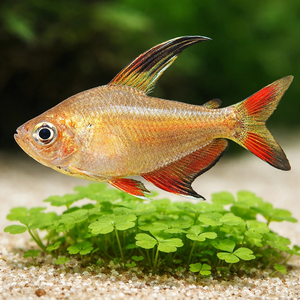 Rosy Tetra — tropical fish for sale UK — AI scale plant view