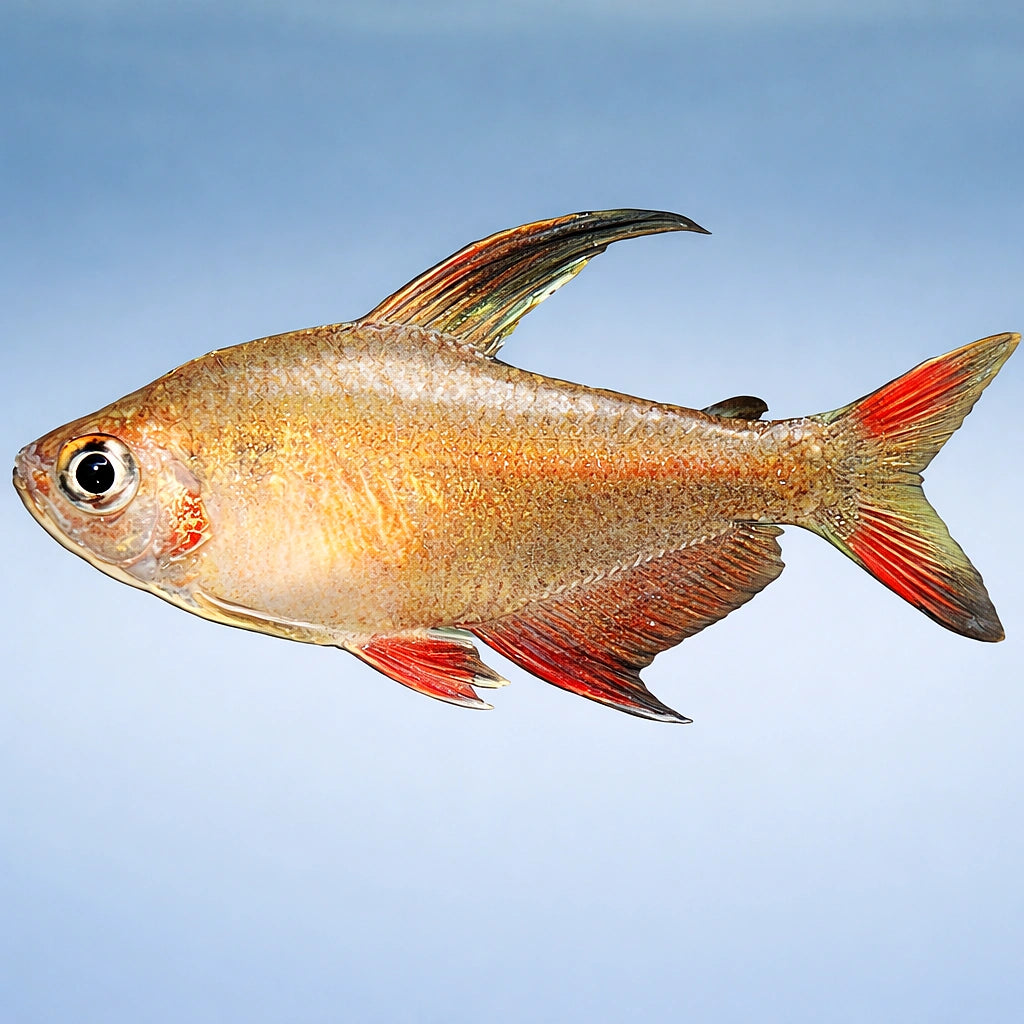 Rosy Tetra — tropical fish for sale UK — AI side clean view