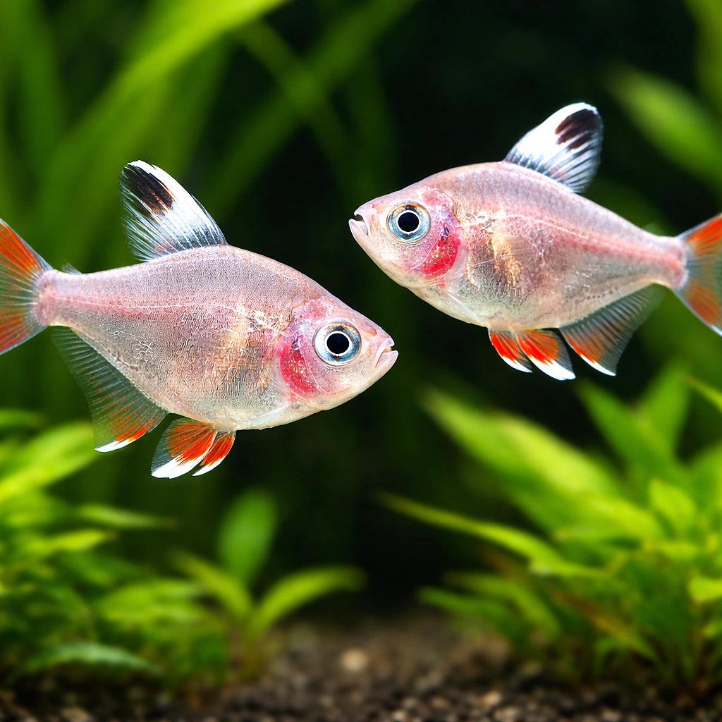 Rosy Tetra — South American Tetra for sale UK — AI pair planted view