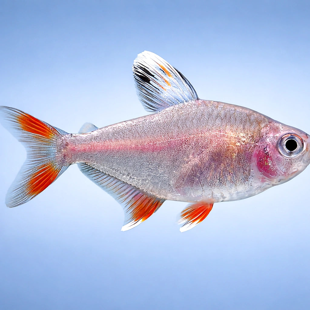 Rosy Tetra — South American Tetra for sale UK — AI side clean view
