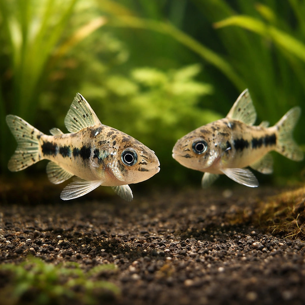 Salt and Pepper Catfish — tropical fish for sale UK — AI pair planted view
