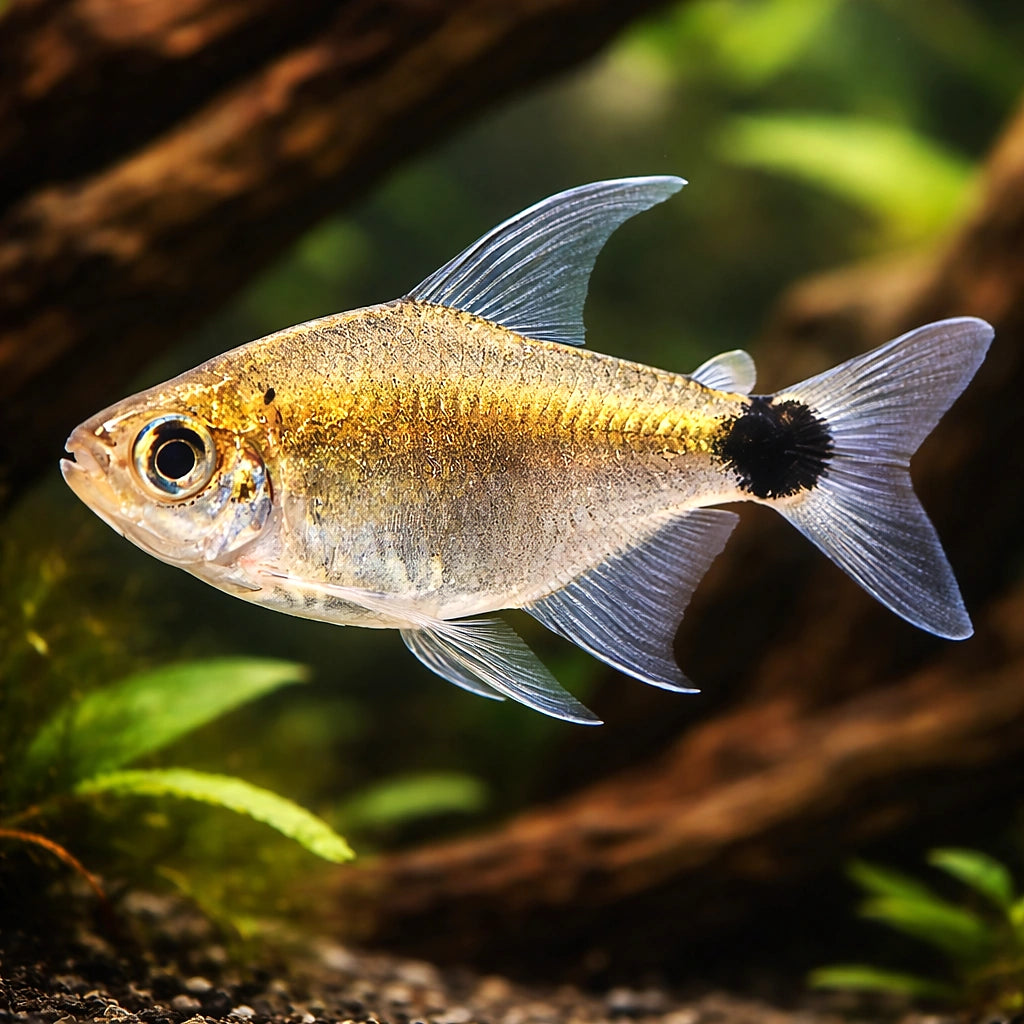 Saratetra — tropical fish for sale UK — AI hero driftwood view