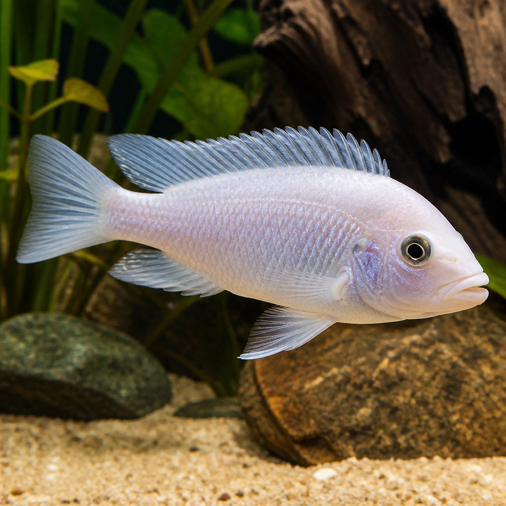 Sciaenochromis fryeri — Lake Malawi Cichlids for sale UK — AI natural aquarium view